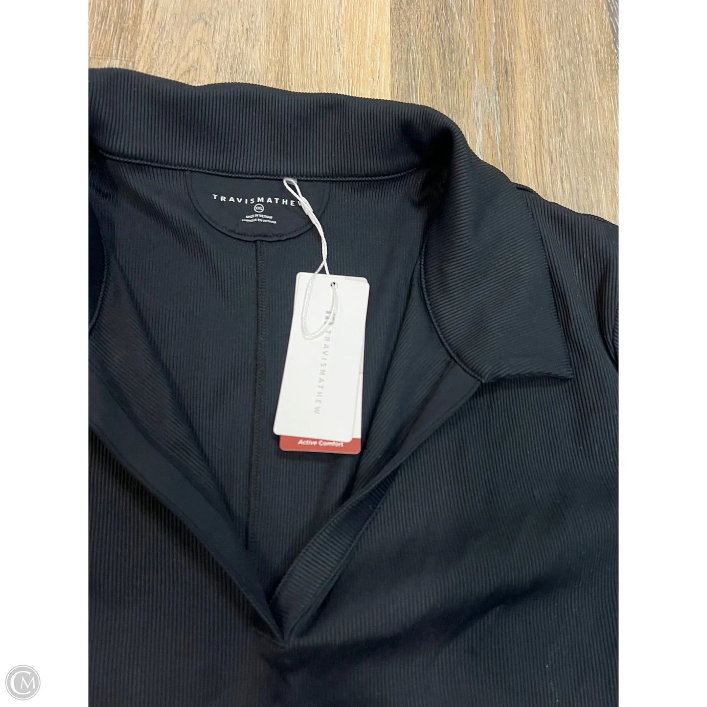 Athletic Top Short Sleeve By Travis Mathew In Black, Size: Xxl