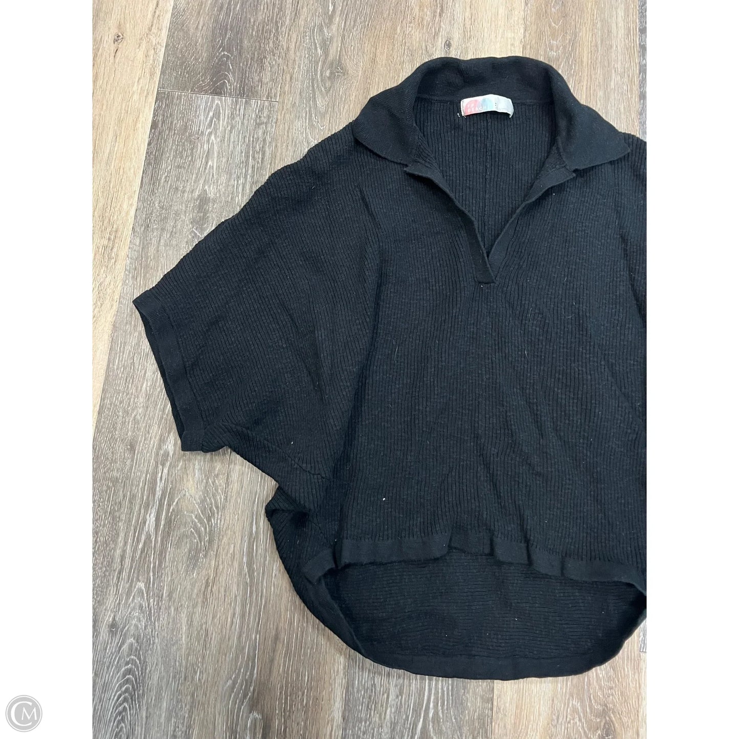 Blouse Short Sleeve By Free People In Black, Size: S