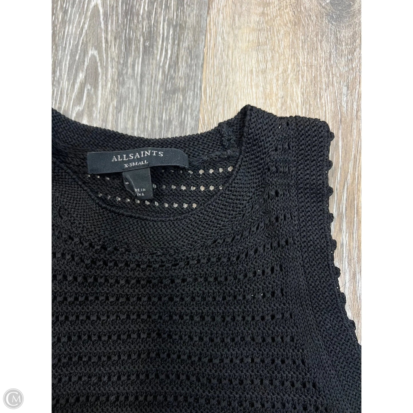 Top Sleeveless Designer By All Saints In Black, Size: Xs