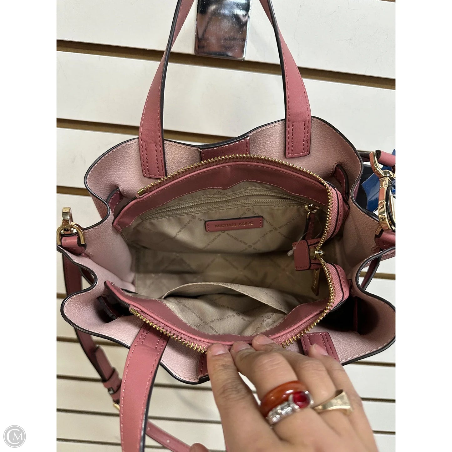 Crossbody Designer By Michael Kors, Size: Medium