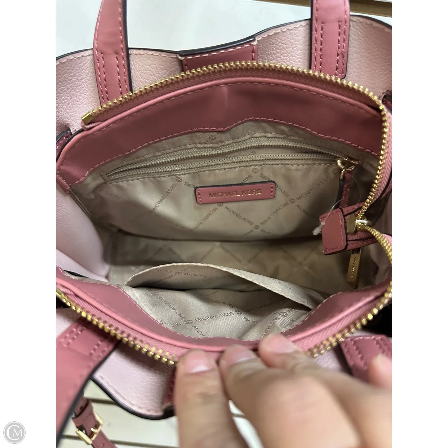 Crossbody Designer By Michael Kors, Size: Medium