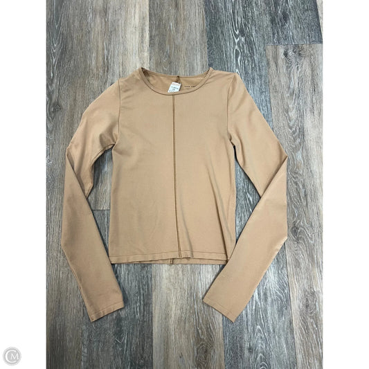 Top Long Sleeve By Good American In Tan, Size: S/M