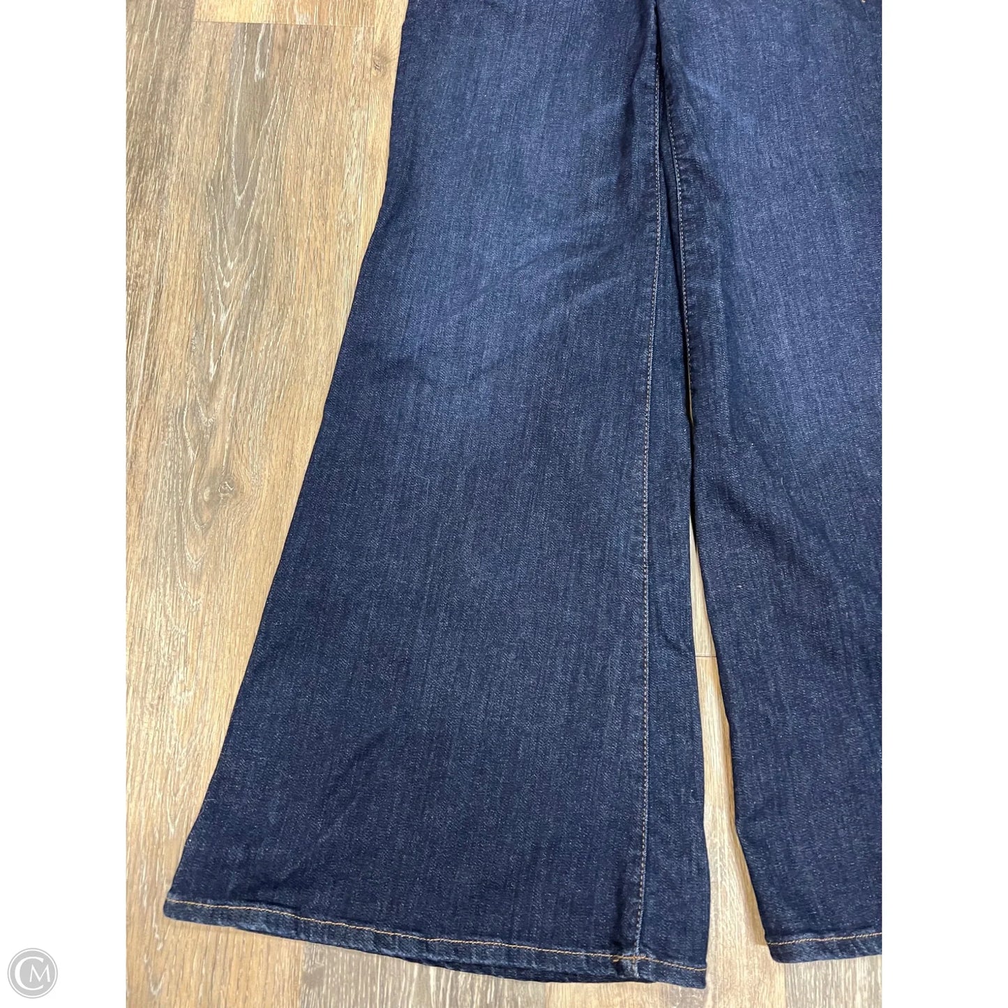 Jeans Wide Leg By Frame In Blue Denim, Size: 1/25