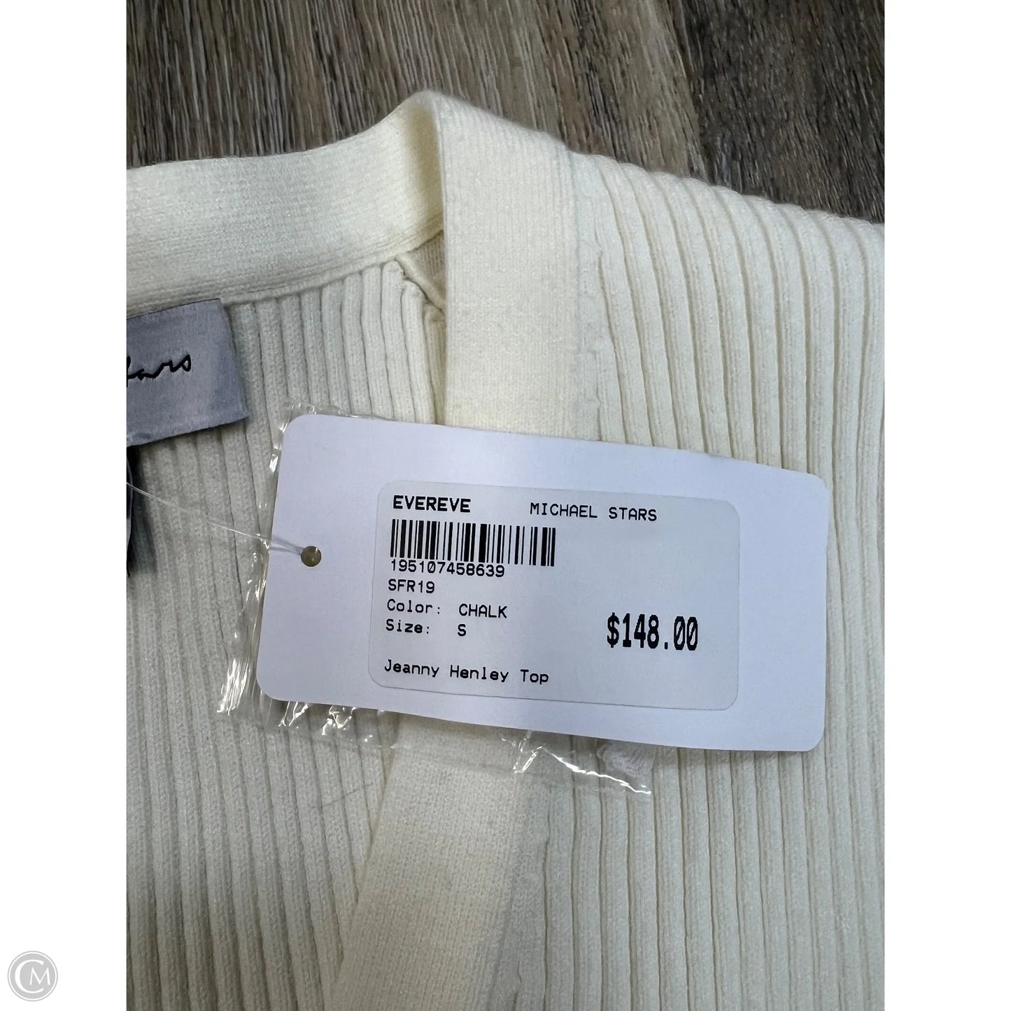 Top Short Sleeve By Michael Stars In Cream, Size: S