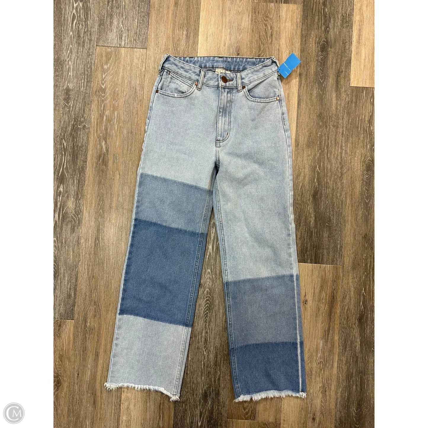 Jeans Straight By Wrangler In Blue Denim, Size: 1/25