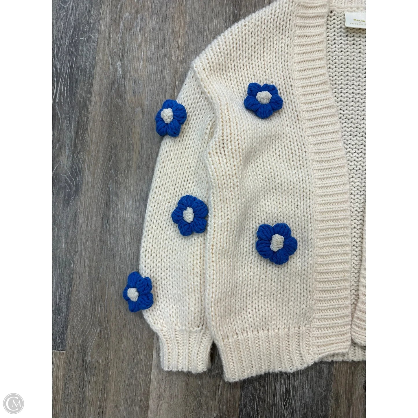 Sweater Cardigan By Maeve In Cream, Size: Osfm