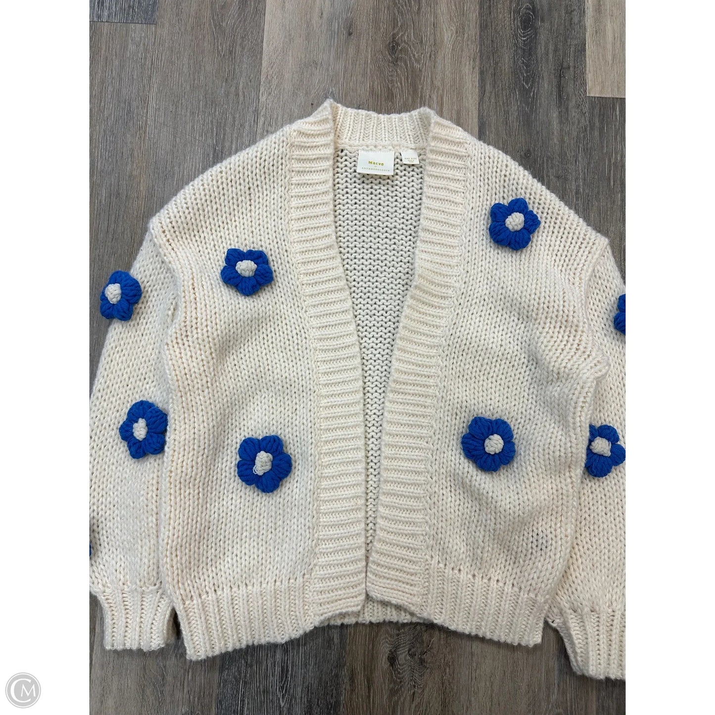 Sweater Cardigan By Maeve In Cream, Size: Osfm