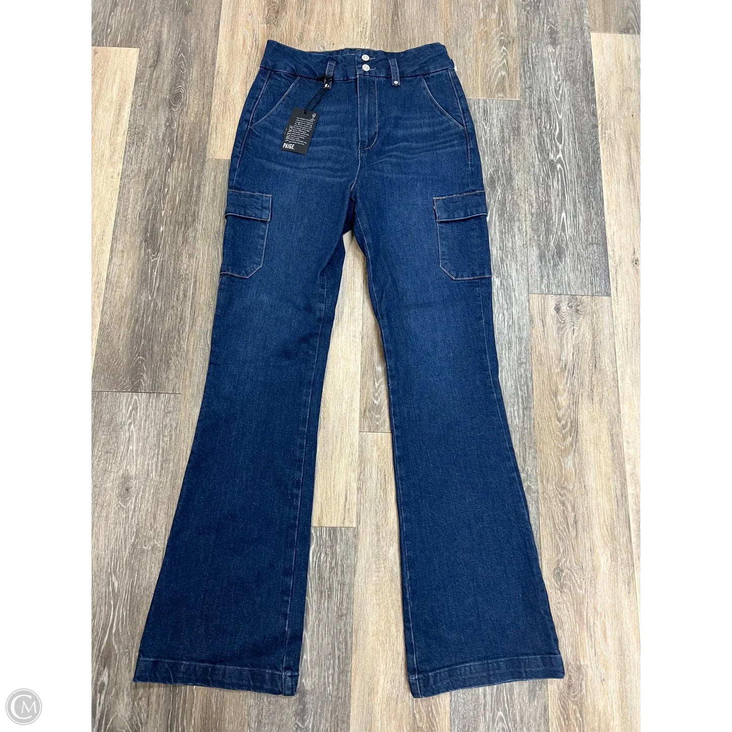 Jeans Flared By Paige In Blue Denim, Size: 8/29