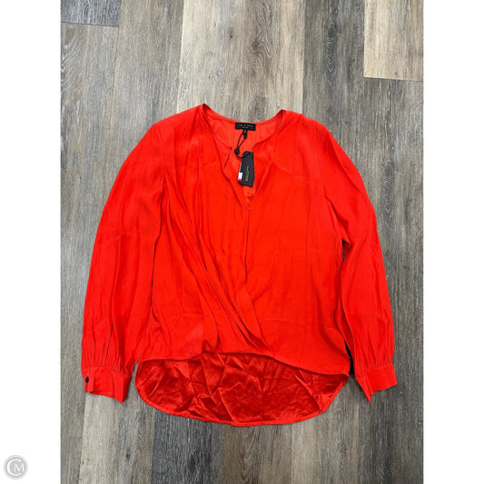 Blouse Long Sleeve By Rag And Bone In Red, Size: M