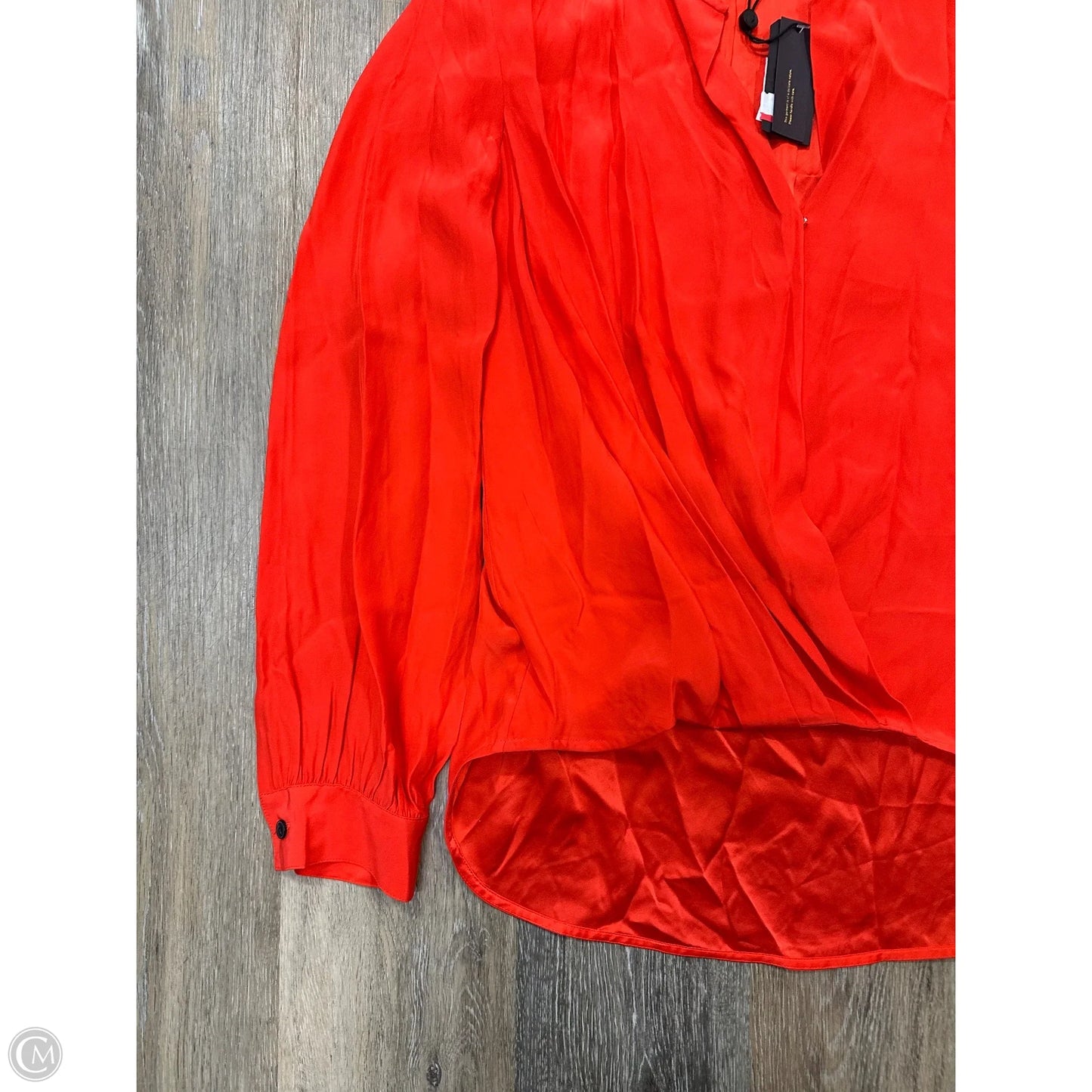 Blouse Long Sleeve By Rag And Bone In Red, Size: M