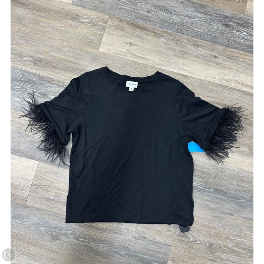 Top Short Sleeve By For Cynthia In Black, Size: S