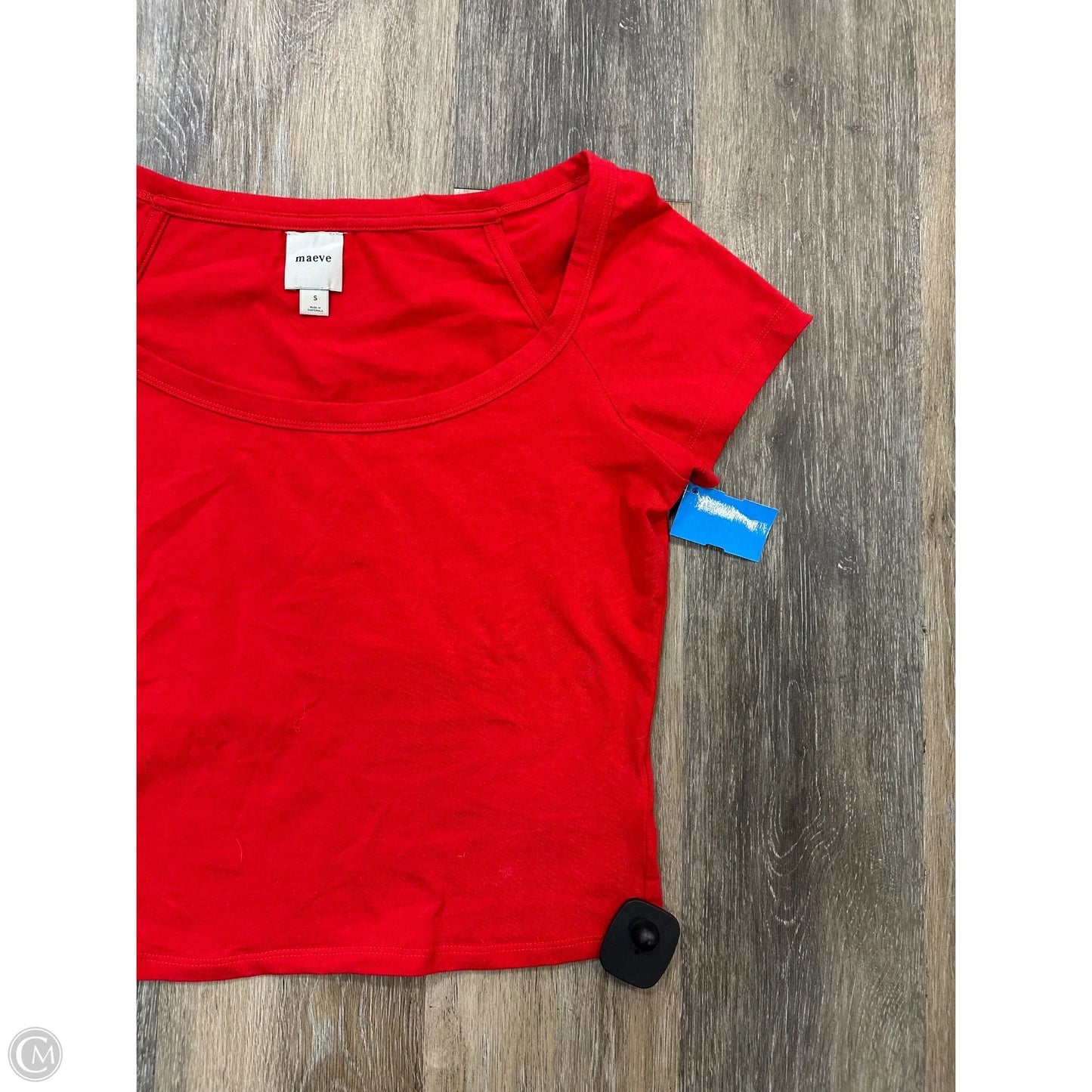 Top Short Sleeve By Maeve In Red, Size: S