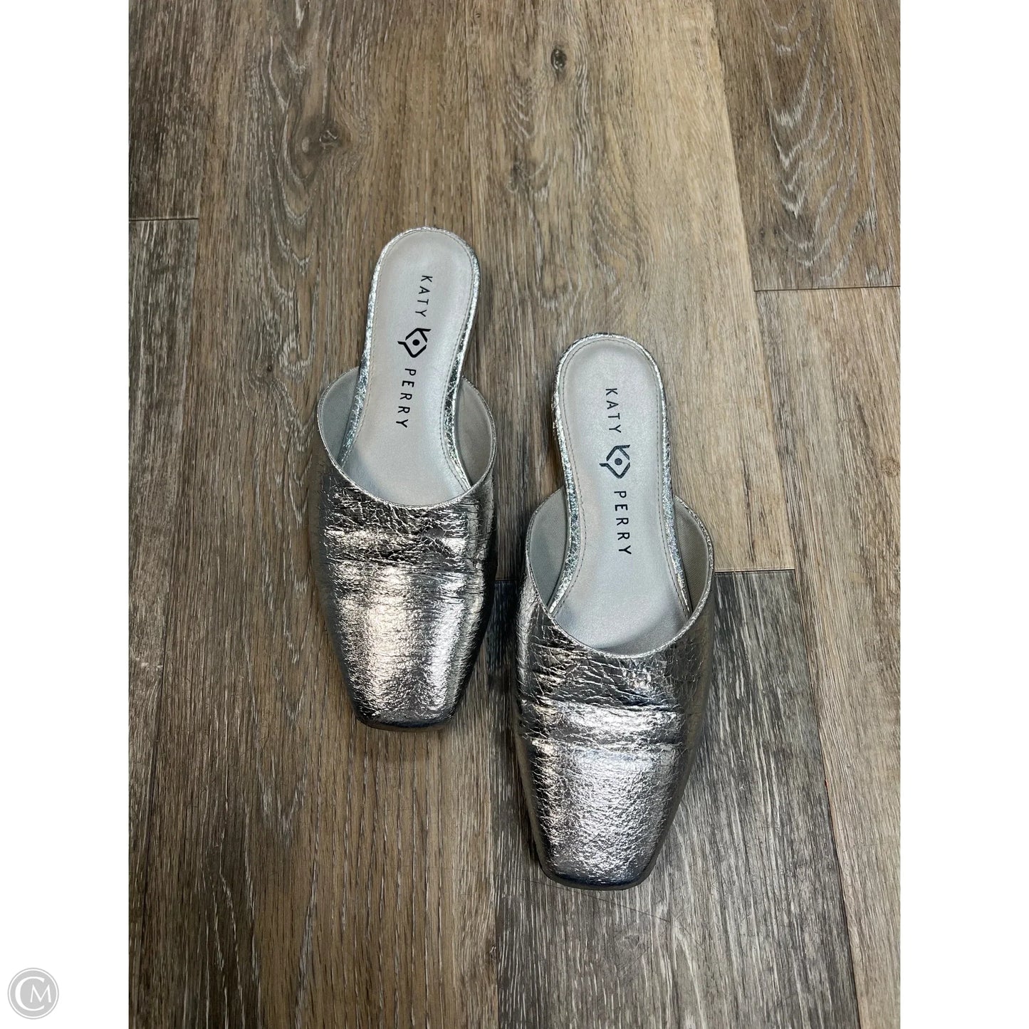Shoes Flats By Katy Perry In Silver, Size: 8