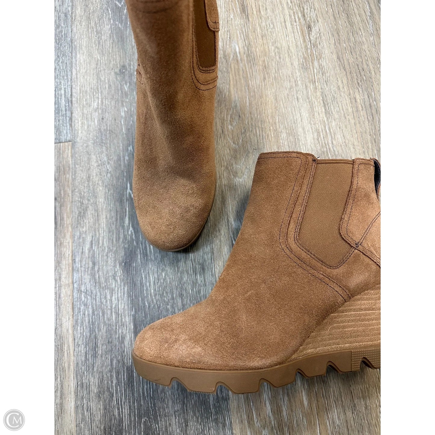 Boots Ankle Heels By Sorel In Brown, Size: 8