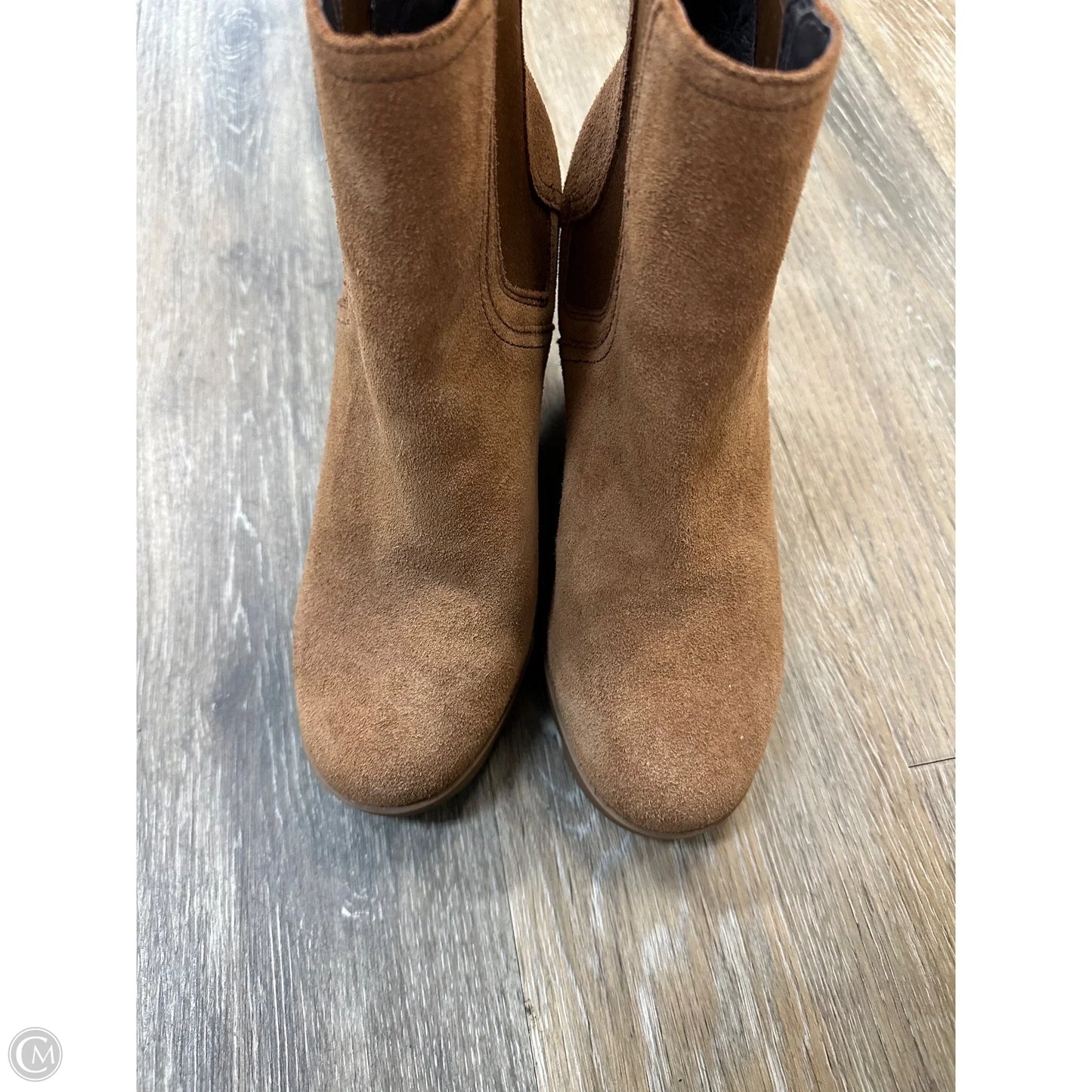 Boots Ankle Heels By Sorel In Brown, Size: 8