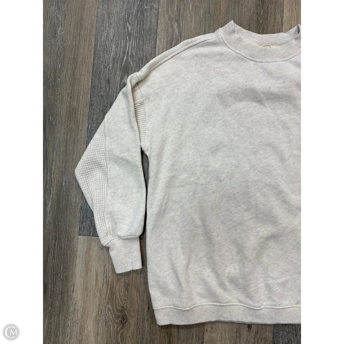 Sweatshirt Crewneck By Aerie In Cream, Size: Xxs