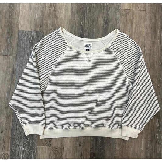 Top Long Sleeve By American Eagle In Striped Pattern, Size: L