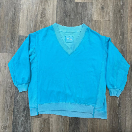 Sweatshirt Collar By Aerie In Blue, Size: M