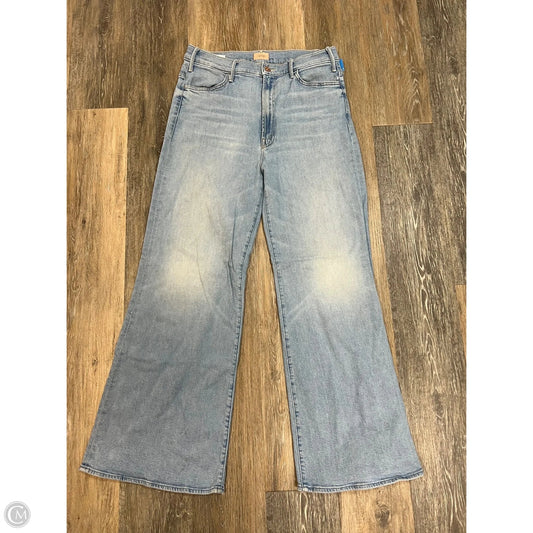 Jeans Wide Leg By Mother In Blue Denim, Size: 12/31