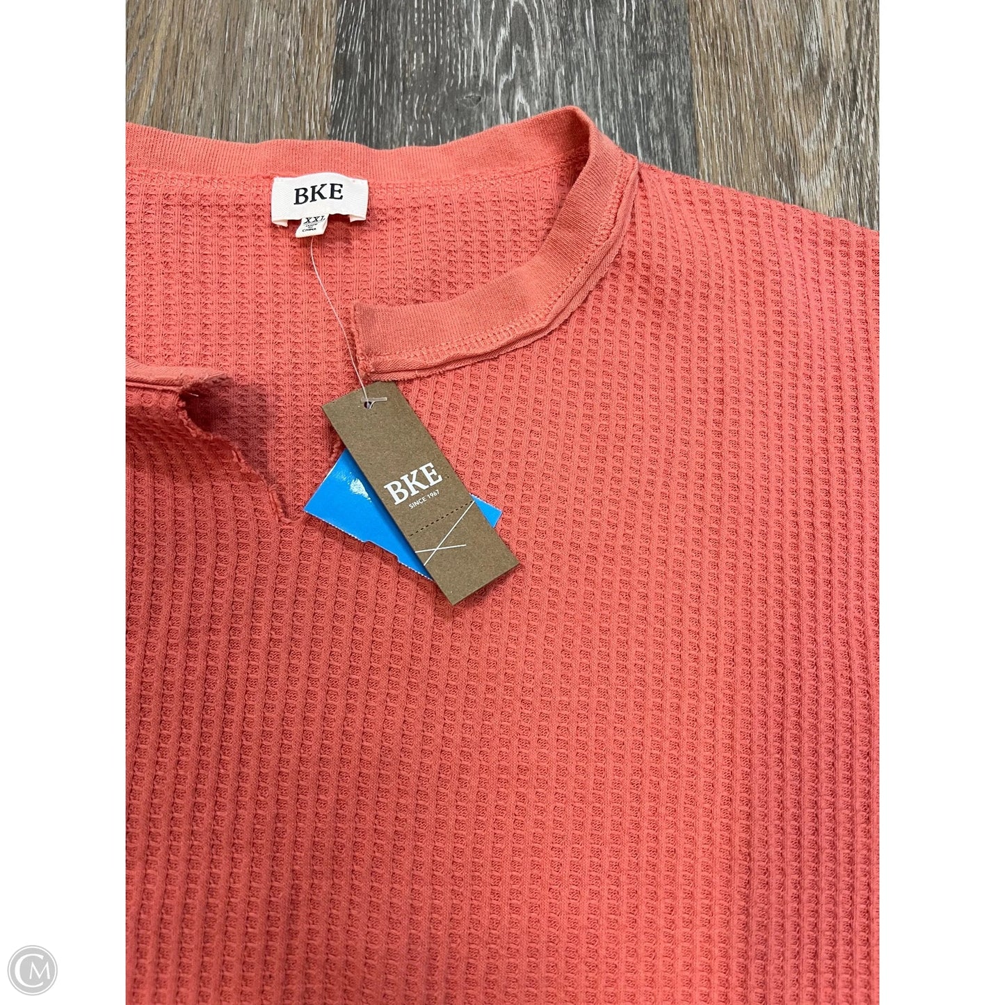 Top Long Sleeve By Bke In Coral, Size: Xxl