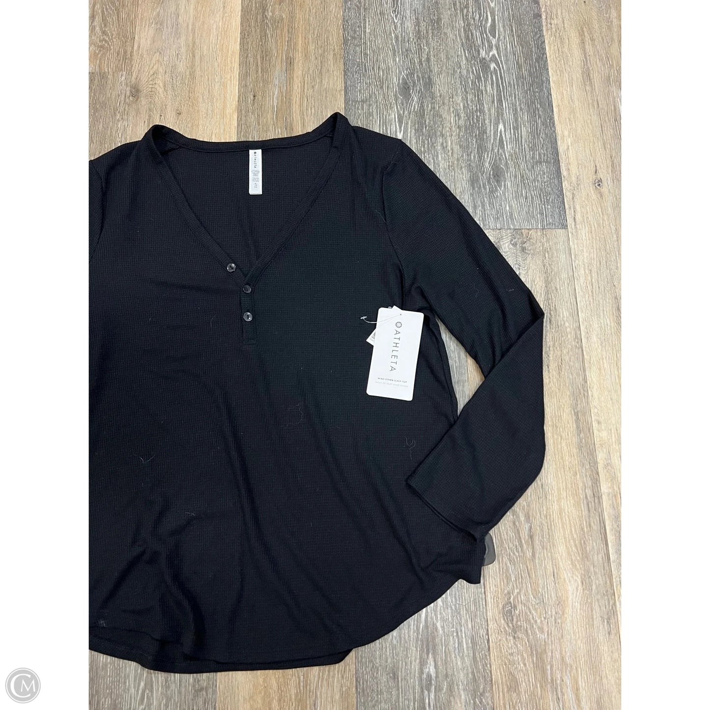 Top Long Sleeve By Athleta In Black, Size: Xl