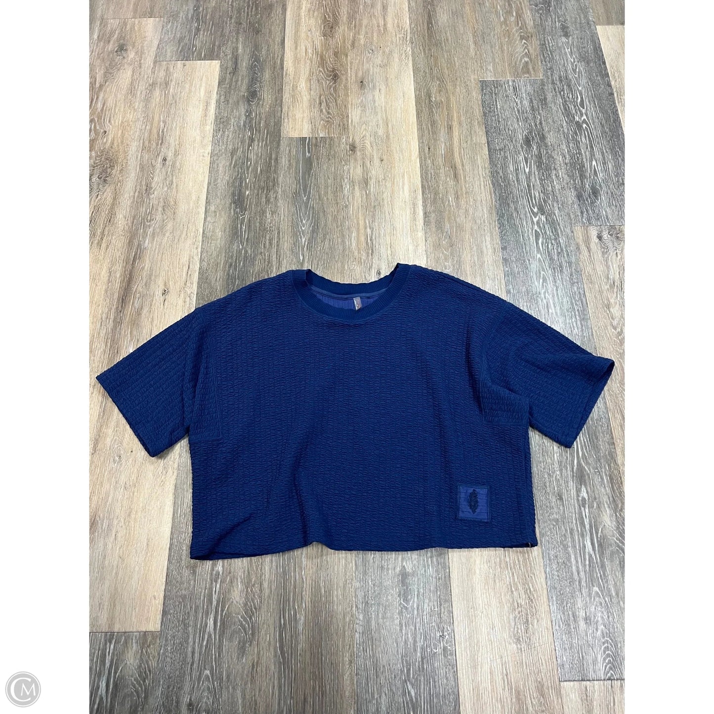 Athletic Top Short Sleeve By Free People In Blue, Size: S