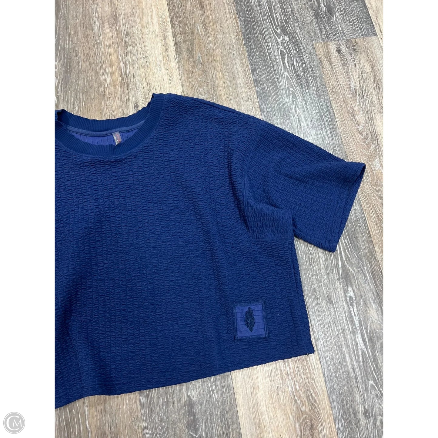 Athletic Top Short Sleeve By Free People In Blue, Size: S