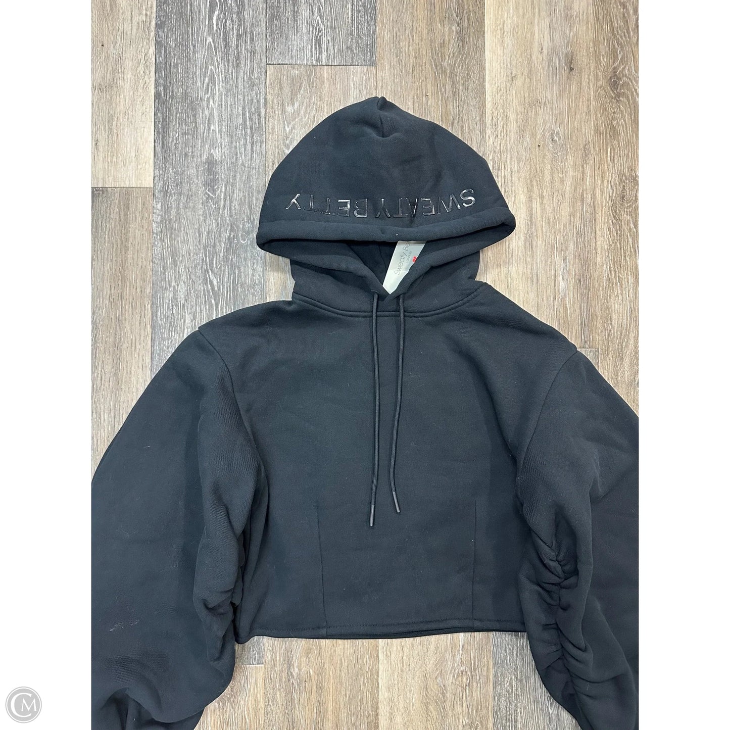 Athletic Sweatshirt Hoodie By Sweaty Betty In Black, Size: M