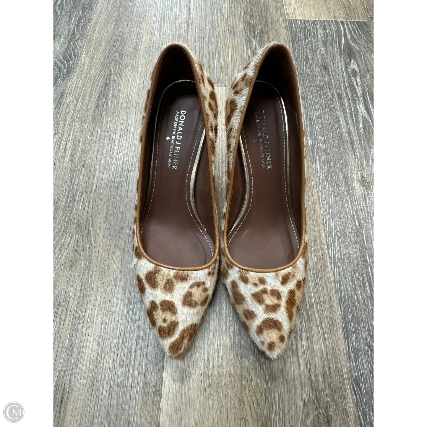 Shoes Heels Stiletto By Donald Pliner In Animal Print, Size: 6