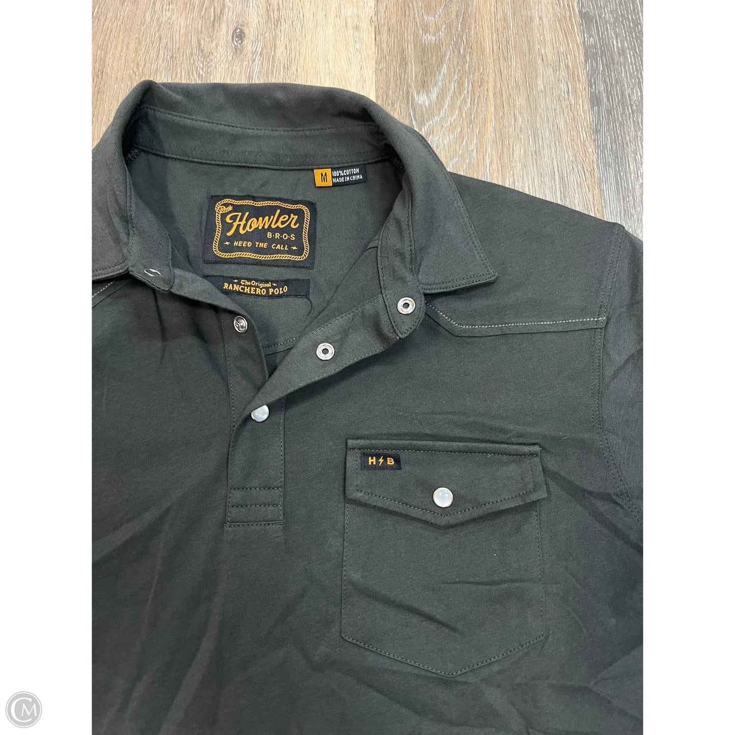 Top Short Sleeve By Howler In Grey, Size: M (men’s)