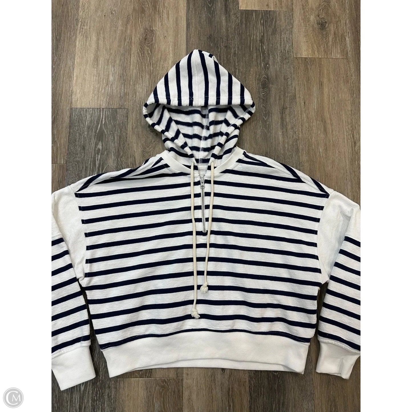 Sweatshirt Hoodie By Aerie In Striped Pattern, Size: S
