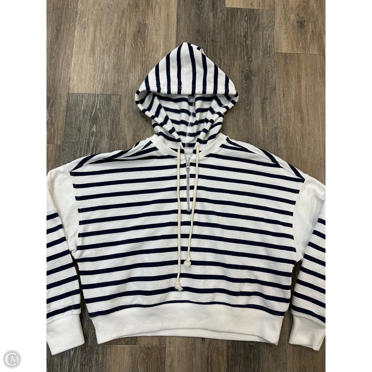 Sweatshirt Hoodie By Aerie In Striped Pattern, Size: S