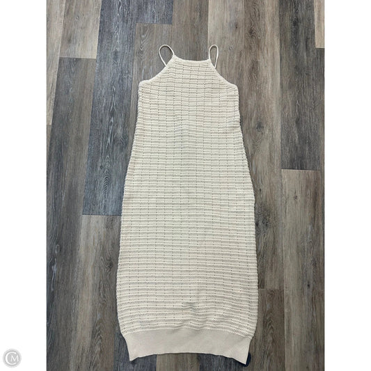 Dress Casual Midi By Free People In Cream, Size: L