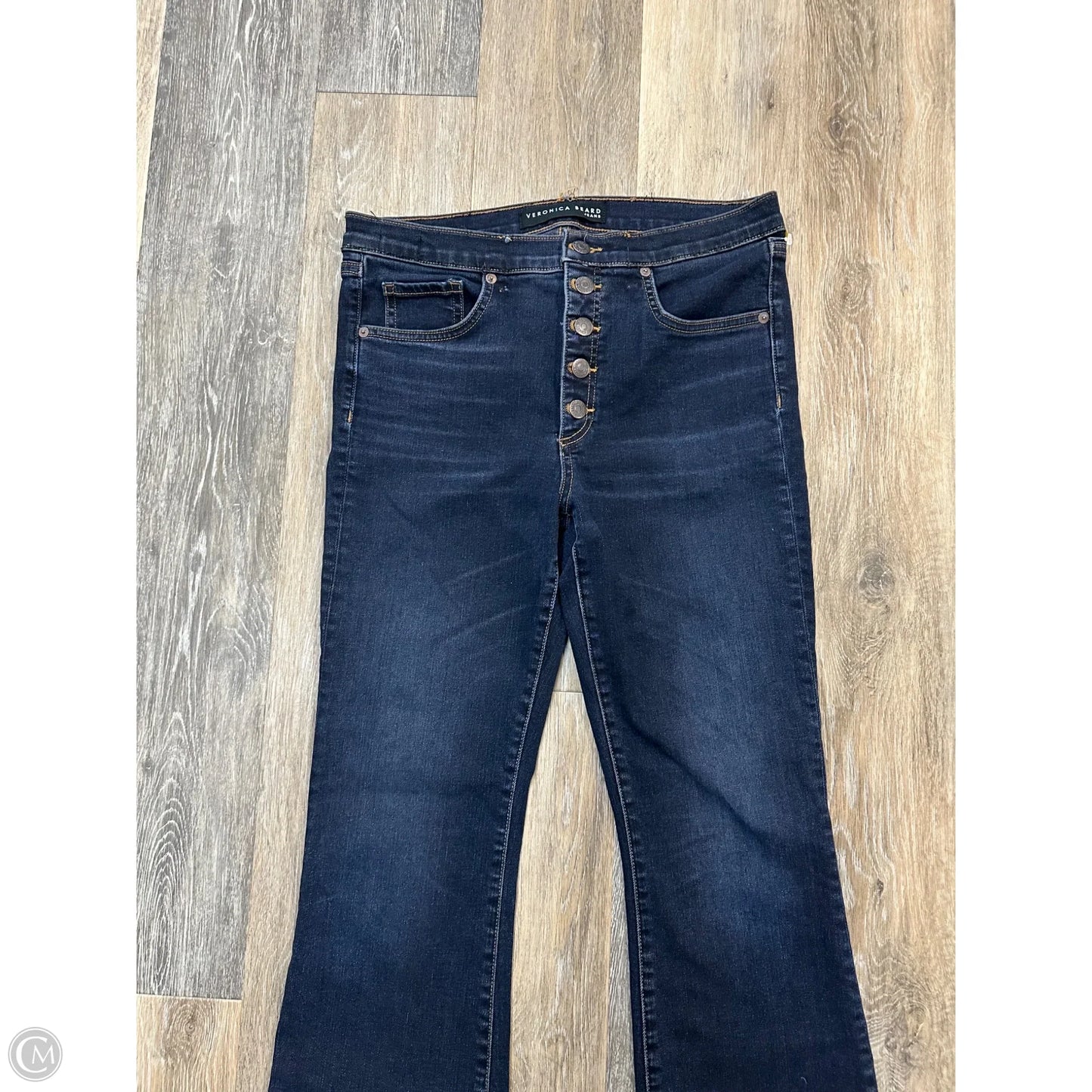 Jeans Flared By Veronica Beard In Blue Denim, Size: 8