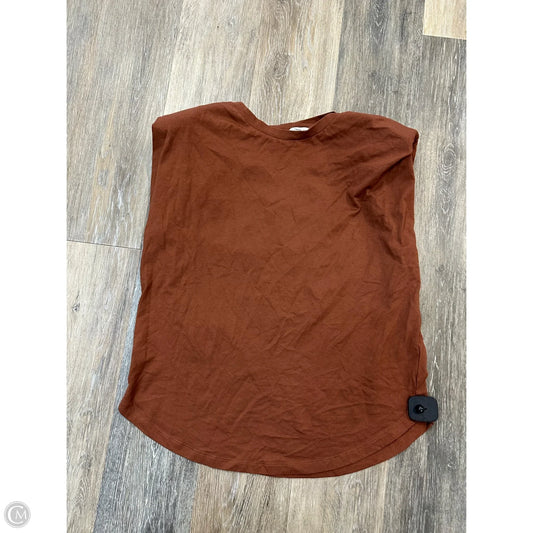 Top Short Sleeve By Good American In Tan, Size: L