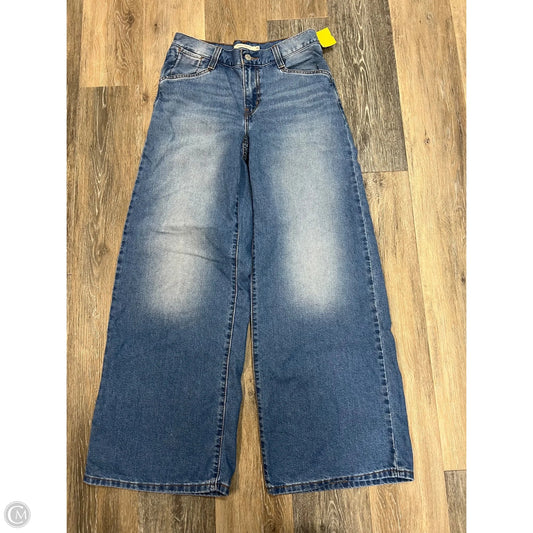 Jeans Wide Leg By Levis In Blue Denim, Size: 2/26