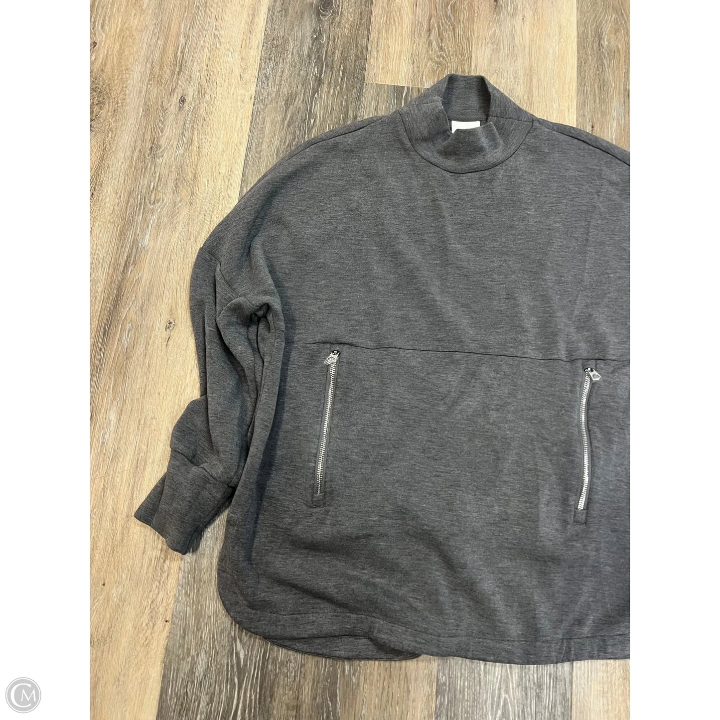 -Athletic Sweatshirt Collar By Varley In Grey