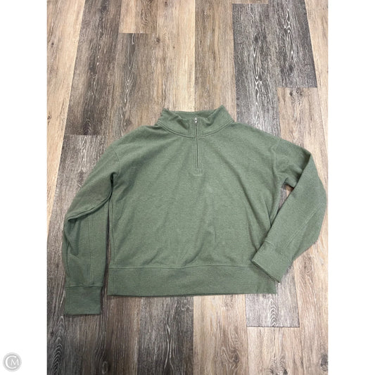 Athletic Sweatshirt Collar By 7 Diamonds In Green, Size: M