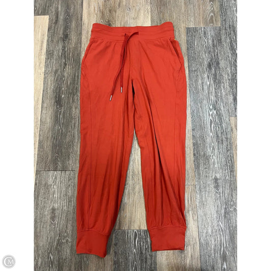 Athletic Pants By Lululemon In Orange, Size: 6