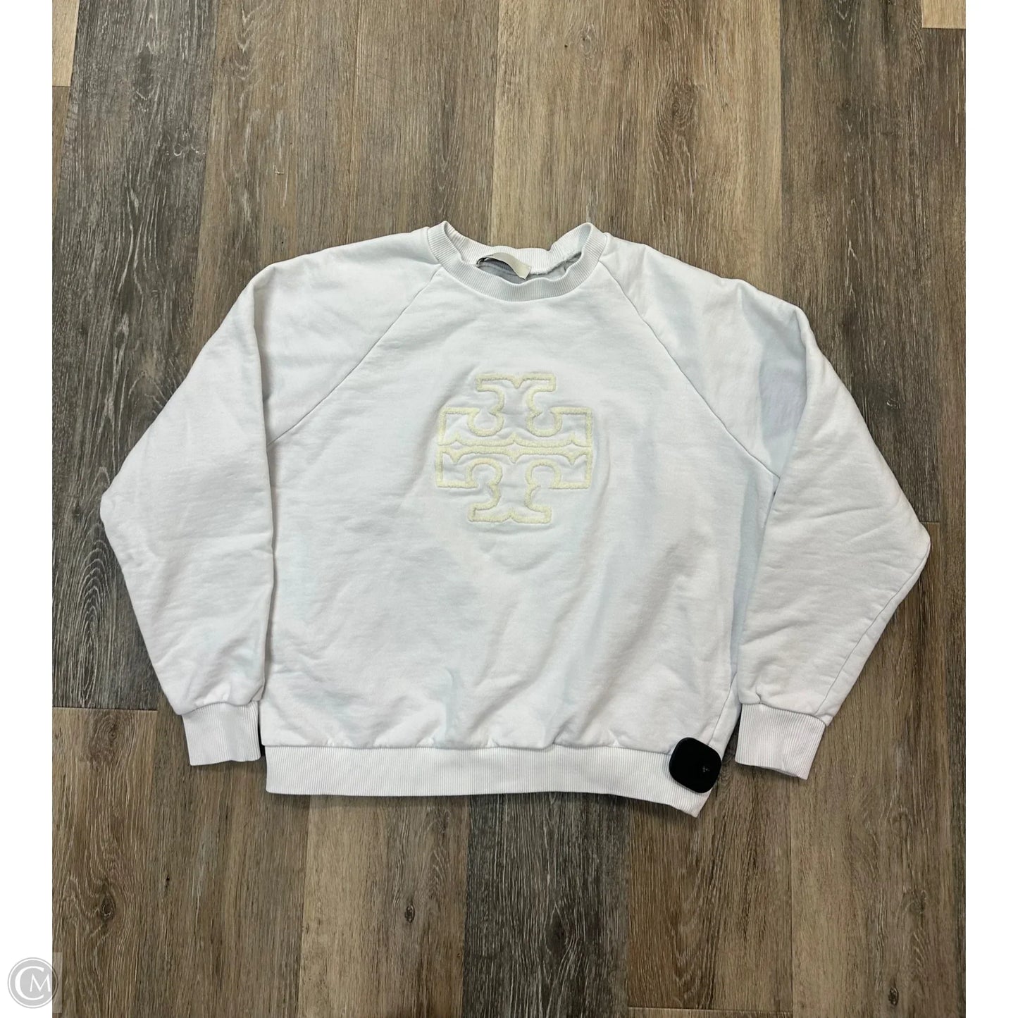 Sweatshirt Designer By Tory Burch In White, Size: S