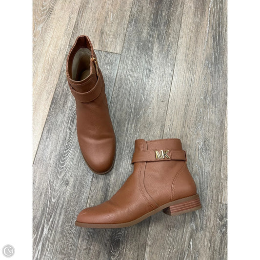 Boots Ankle Flats By Michael By Michael Kors In Tan, Size: 8.5