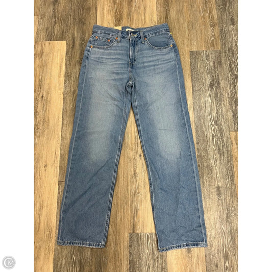Jeans Straight By Levis In Blue Denim, Size: 6/28