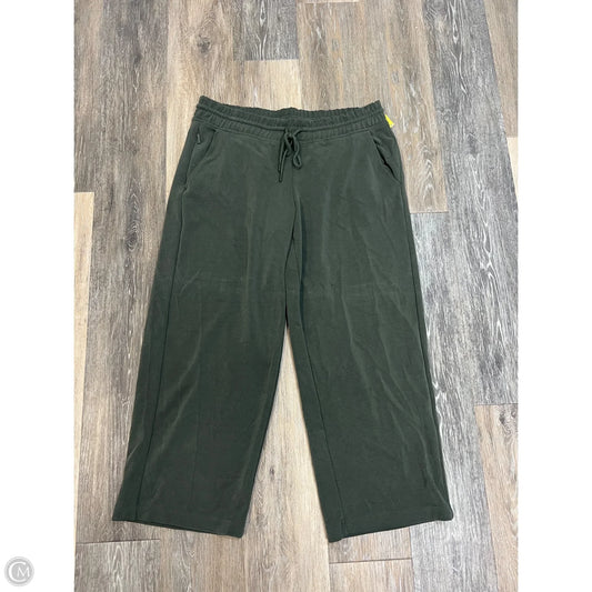 -Athletic Pants Cropped By Athleta In Green, Size: L