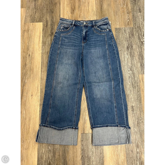 Jeans Wide Leg By Flying Monkey In Blue Denim, Size: 10