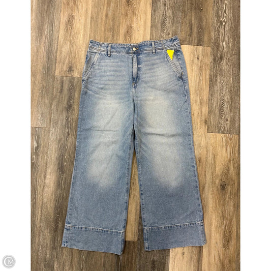 Jeans Wide Leg By Loft In Blue Denim, Size: 14