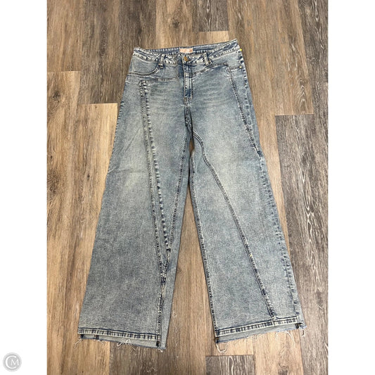 -Jeans Wide Leg By Kut In Blue Denim, Size: 10