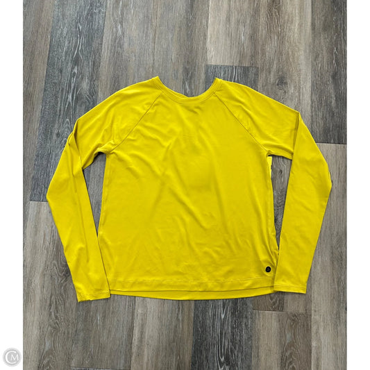 Athletic Top Long Sleeve Crewneck By Prana In Yellow, Size: S