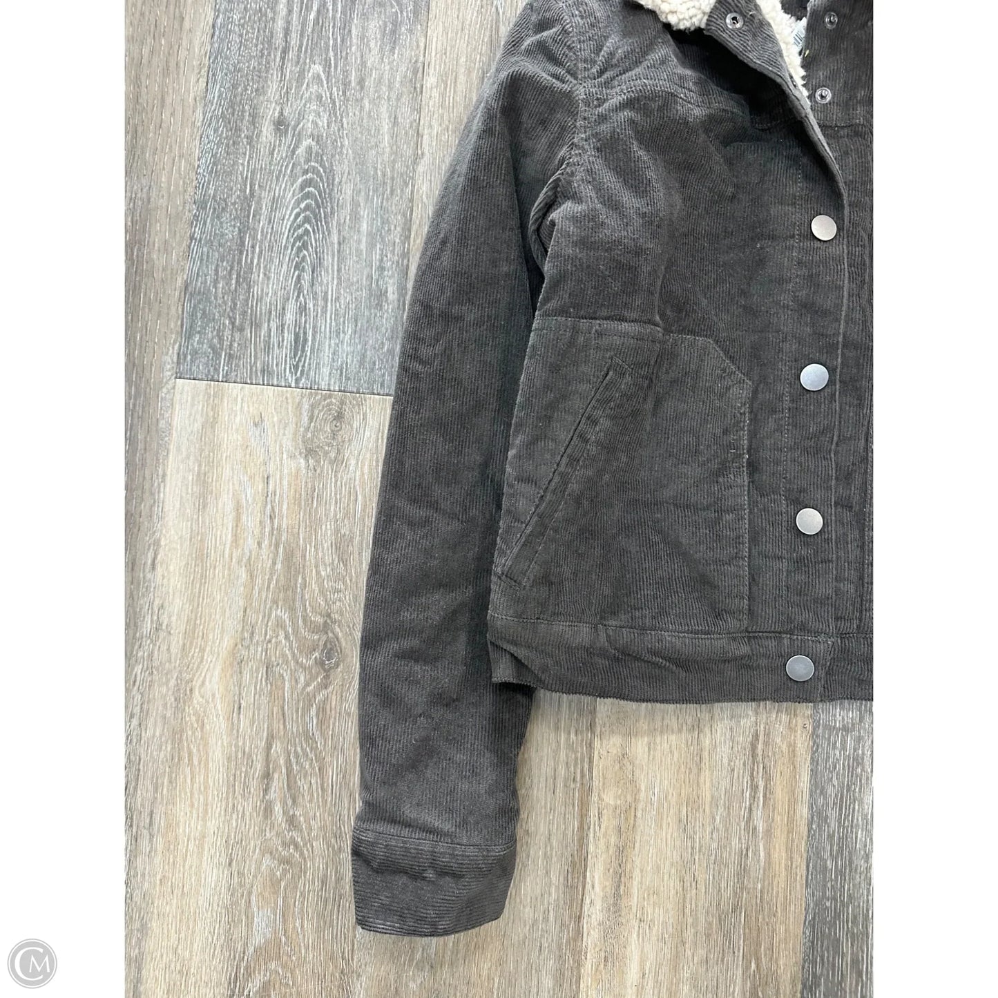 Jacket Faux Fur & Sherpa By Prana In Grey, Size: S