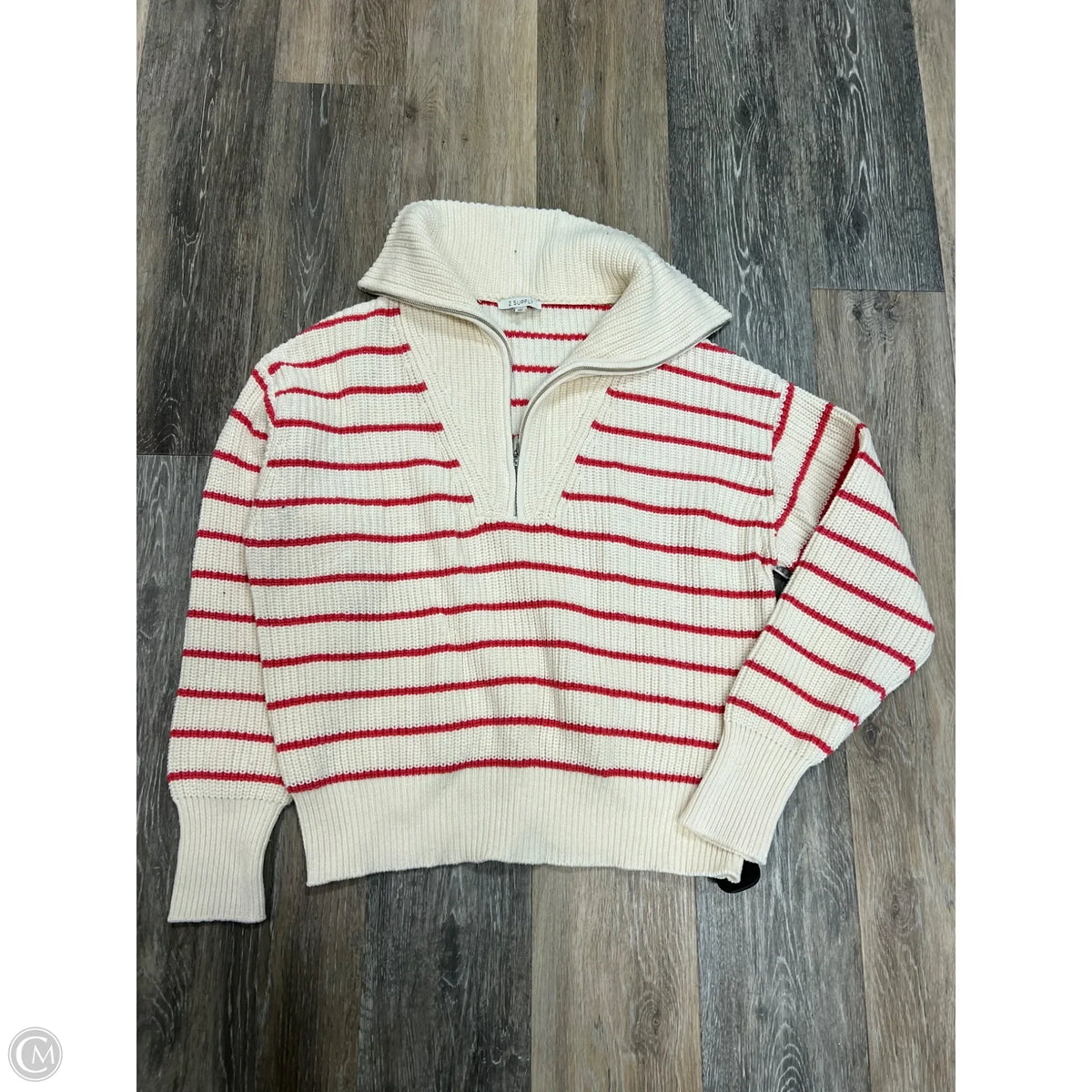Sweater By Z Supply In Striped Pattern, Size: M