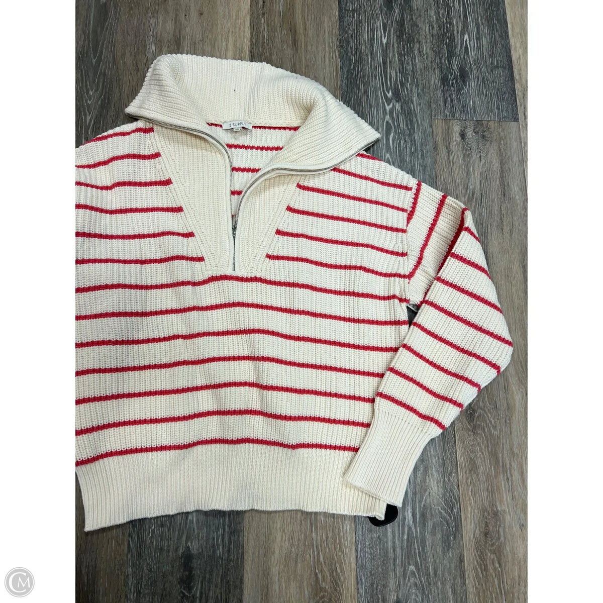 Sweater By Z Supply In Striped Pattern, Size: M